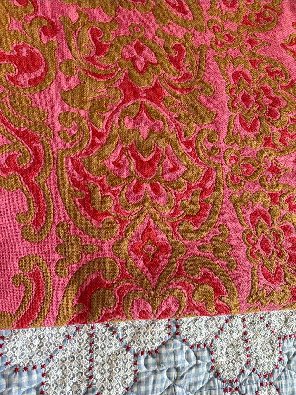 Sears Bellissimo Italian brocade Full/Queen Bedspread
